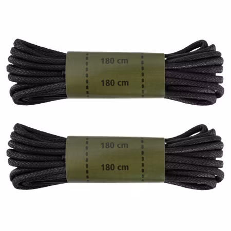 MIL-TEC by STURM BLACK SHOE LACES WAXED 180 CM - Skosnören