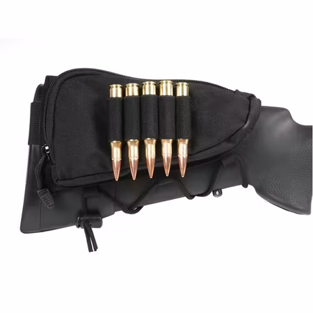 Blackhawk Ammo Cheek Pad, Rifle, Holds 5 bullets - Black