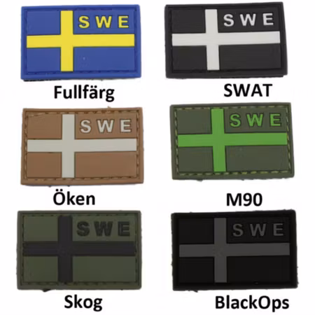 SWE Svensk PVC flagga med kardborre