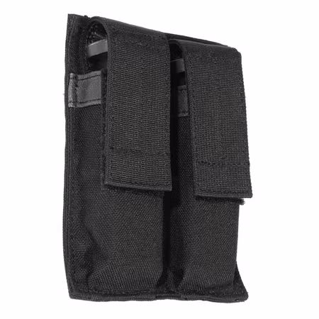 Blackhawk Hook Backed Double Pistol Mag Pouch - Black