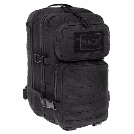 MIL-TEC Assault Pack Laser Cut Backpack Large 36L - Black