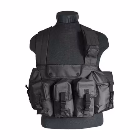 MIL-TEC CHEST RIG 6-POCKET - BLACK