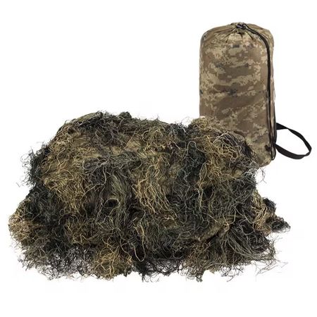 MIL-TEC Ghillie Cover Anti Fire camouflage net 300 x 200 cm - Woodland