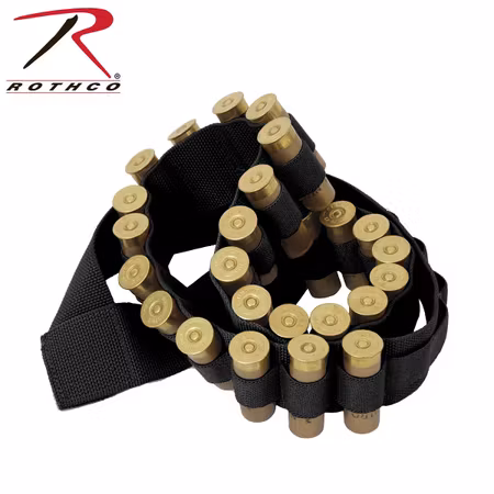 ROTHCO Shotgun Shell Bandolier Patronbälte - Black