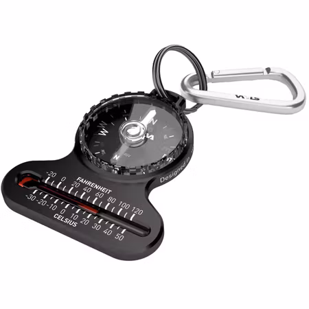 SILVA Pocket Keychain with Compass and Thermometer