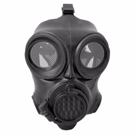 GUMARNY OM-90 GASMASK med drickslang