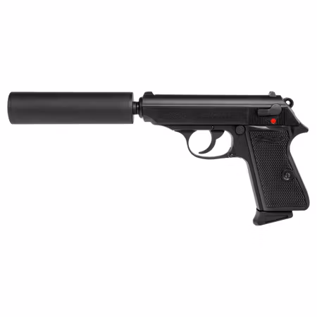 Walther PPK/S Kit GBB Pistol med ljuddämpare