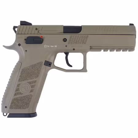 ASG CZ P-09 FDE 6 mm Green Gas Blowback Airsoft Pistol