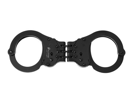 ALCYON Hinge Steel Handcuffs - Black