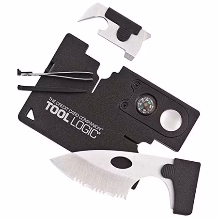 TOOL LOGIC Credit Card Companion With Lens/Compass