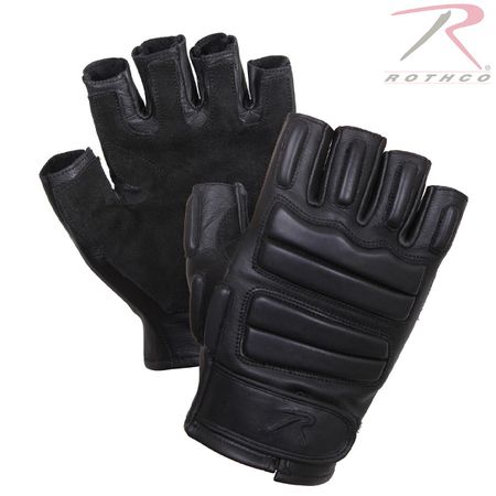 ROTHCO Fingerless Padded Tactical Gloves - Black