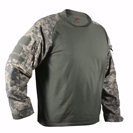 ROTHCO Tactical Airsoft Combat Shirt - ACU Digital Camo