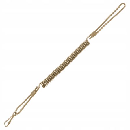 MIL-TEC by STURM PISTOL COILED CABLEL LANYARD - COYOTE