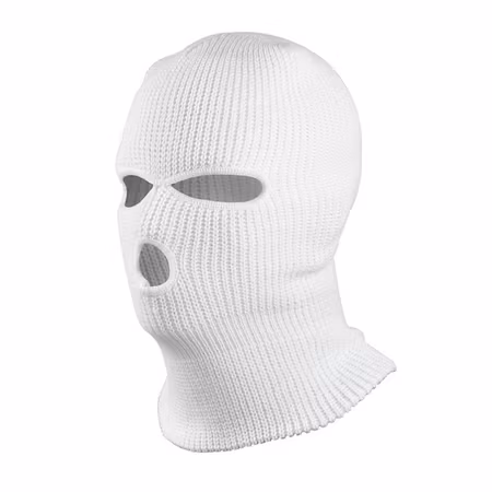 MIL-TEC by STURM 3-HOLE ACRLYIC BALACLAVA - WHITE
