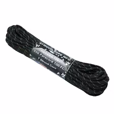 Amerikansk Paracord med Reflex - Svart