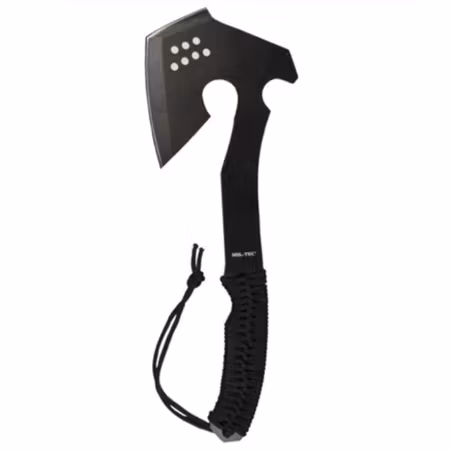 MIL-TEC by STURM PARACORD AXE WITH POUCH - BLACK