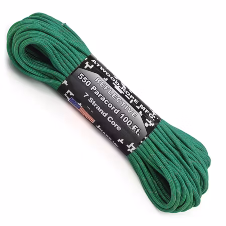Amerikansk Paracord med Reflex - Grön