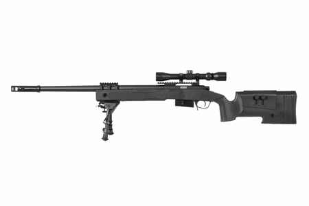 Specna Arms SA-S03 CORE High Velocity Sniper Rifle Replica with Scope and Bipod - Black