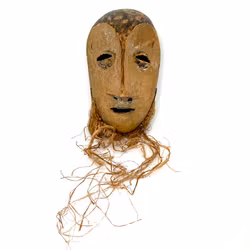 Masque Lega, Lukwa Congo, bois sculpté