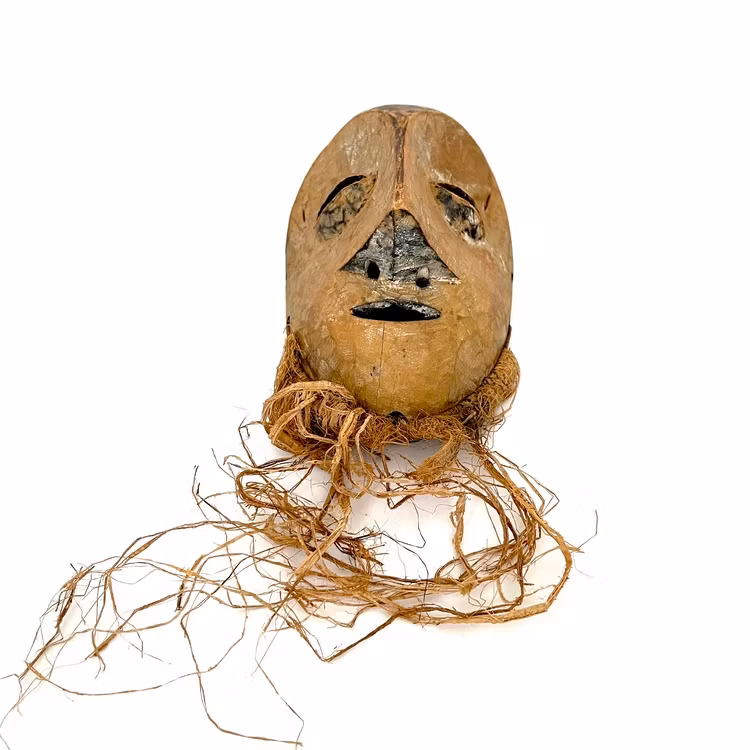 Masque Lega, Lukwa Congo, bois sculpté