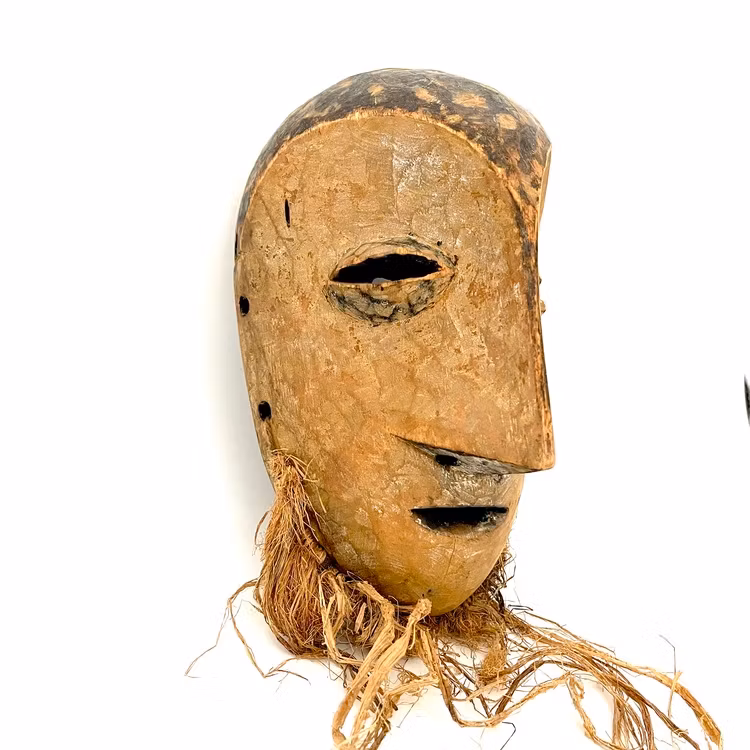 Masque Lega, Lukwa Congo, bois sculpté