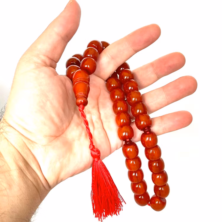 Gammal Mesky Bakelit radband, 88 g