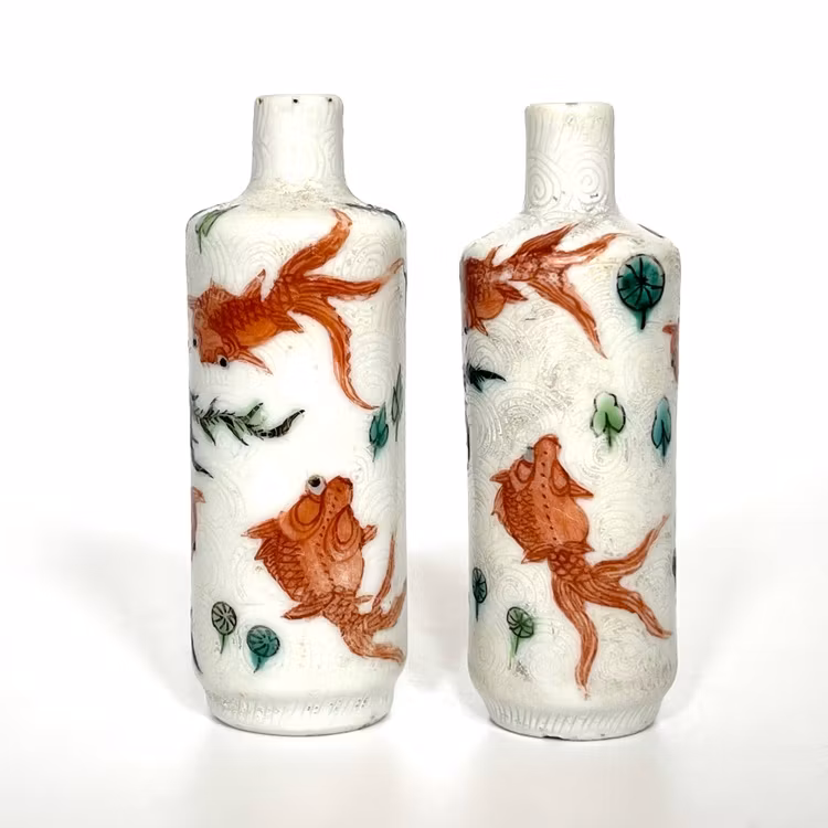 A Pair of Snuff Bottles Daoguang mark and Period (1821-1850)