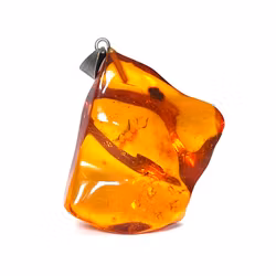 Vintage, stor bärnsten hänge, silver 925s