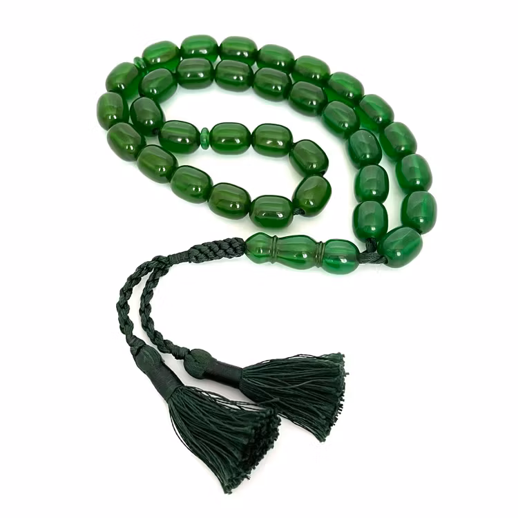 Gammal sandalos / bakelit radband, 107 g