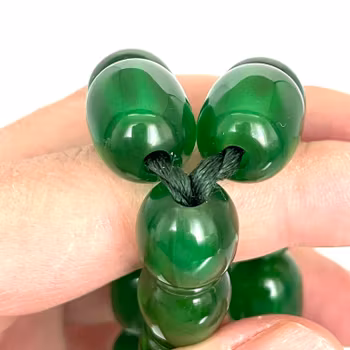 Gammal sandalos / bakelit radband, 107 g