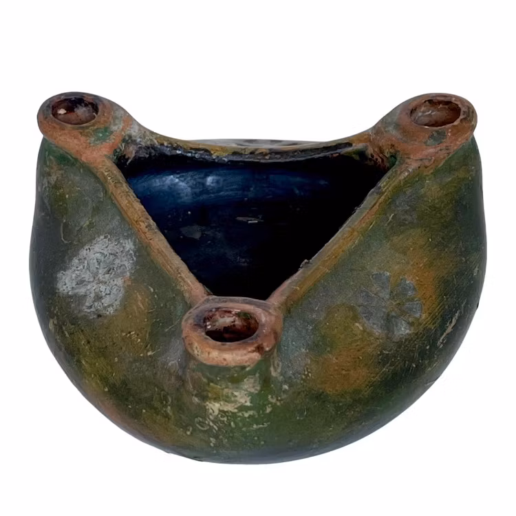 Antik Ljusstake, lergods