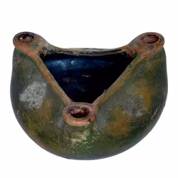 Antique Candlestick, earthenware