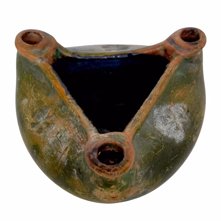 Antik Ljusstake, lergods