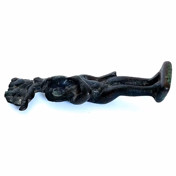 Muinainen egyptiläinen Amun-pronssinen patsas, kuvanveistäjä Harpocrates (1400-688 eKr.)