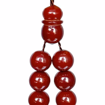 Gammal Körsbärs bakelit radband, 57 g