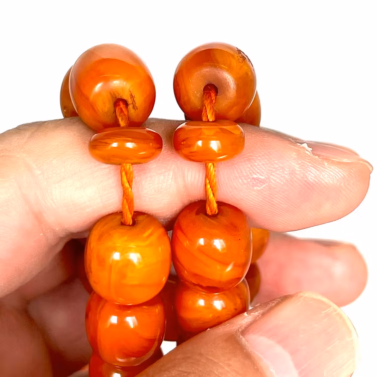 Gammal bakelit radband, 67 g