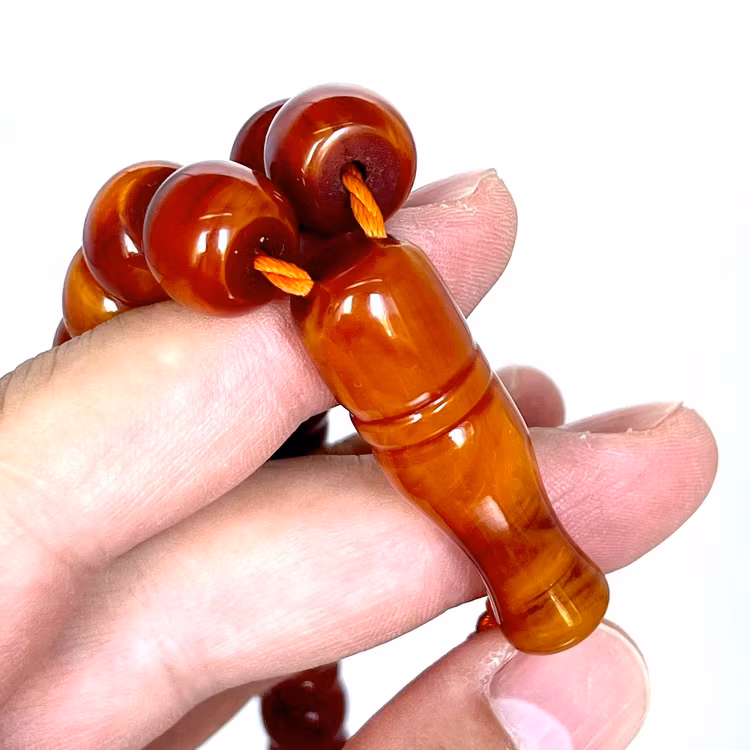 Gammal bakelit radband, 62 g