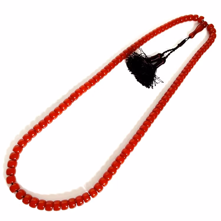 Antico rosario in bachelite Cherry, 99 grani, 54 g