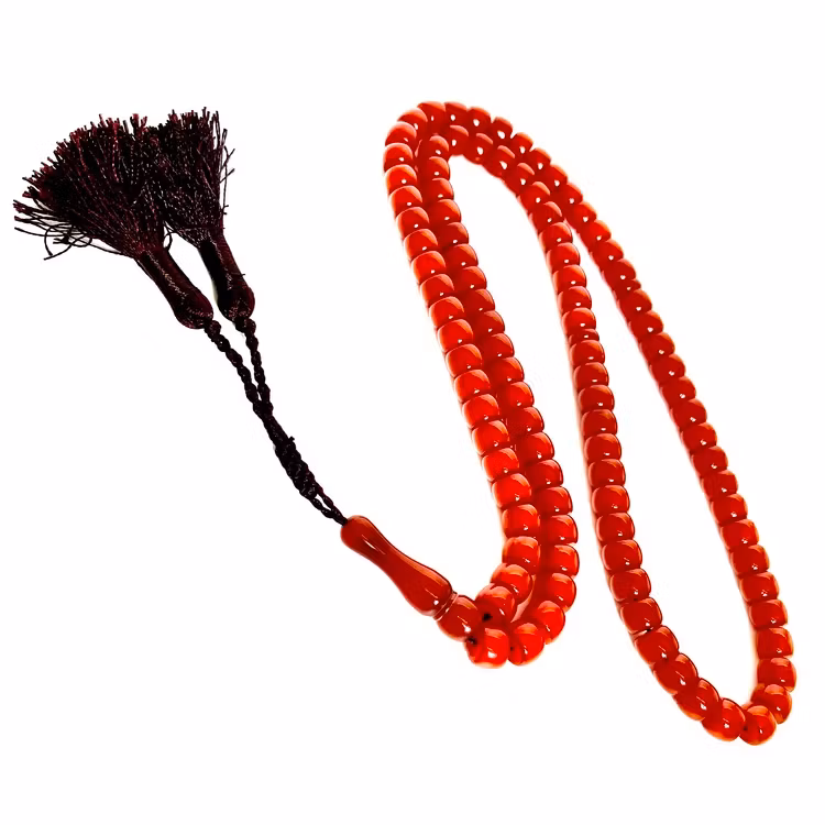 Antico rosario in bachelite Cherry, 99 grani, 54 g