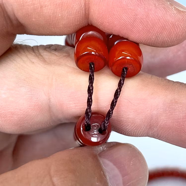 Antico rosario in bachelite Cherry, 99 grani, 54 g