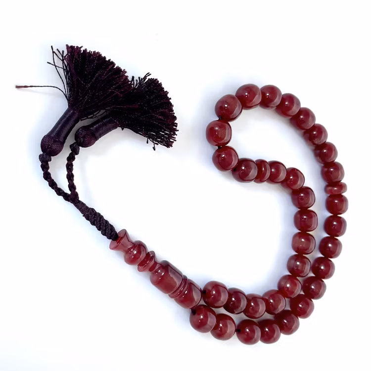 Alter Bakelit Rosenkranz, 33 Perlen, 77 g