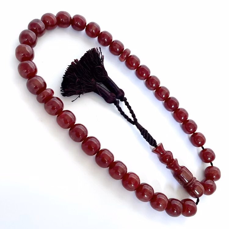 Alter Bakelit Rosenkranz, 33 Perlen, 77 g