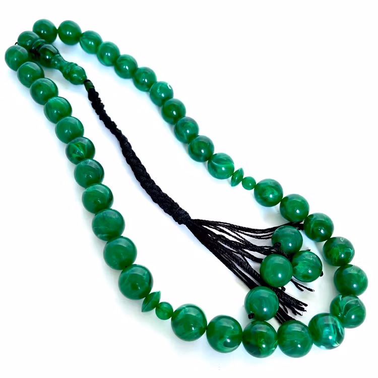 Gammel Bakelite Novolak rosenkrans fra 50&#39;erne, 87 g