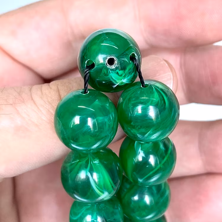 Gammel Bakelite Novolak rosenkrans fra 50&#39;erne, 87 g