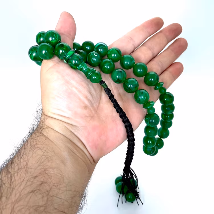 Gammel Bakelite Novolak rosenkrans fra 50&#39;erne, 87 g