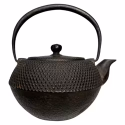 Gammal Tekanna, gjutjärn, Japan, signerad