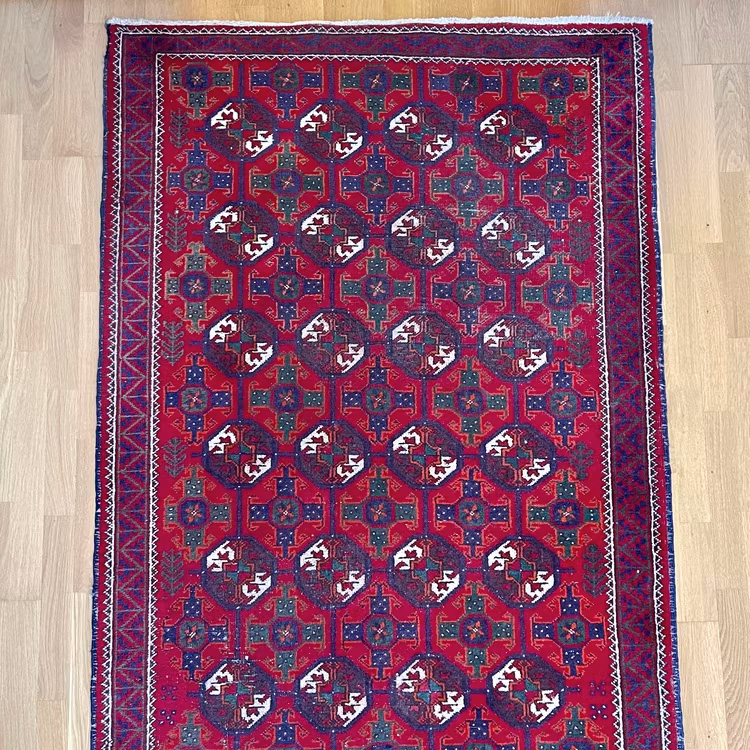 Håndknyttet gammelt galleritæppe, 292 x 112 cm