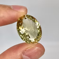 26,80 Karat naturlig obehandlad Citrin med certifikat