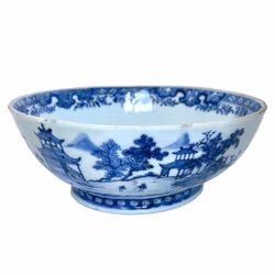 Kinesisk unik porslin skål, Qianlong period (1736-1795)