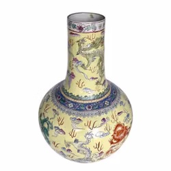 République de Chine (1912-1949) vase en porcelaine avec marque Guangxu